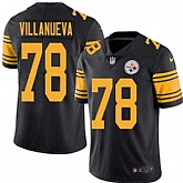 Nike Men & Women & Youth Steelers 78 Alejandro Villanueva Black Color Rush Limited Jersey,baseball caps,new era cap wholesale,wholesale hats